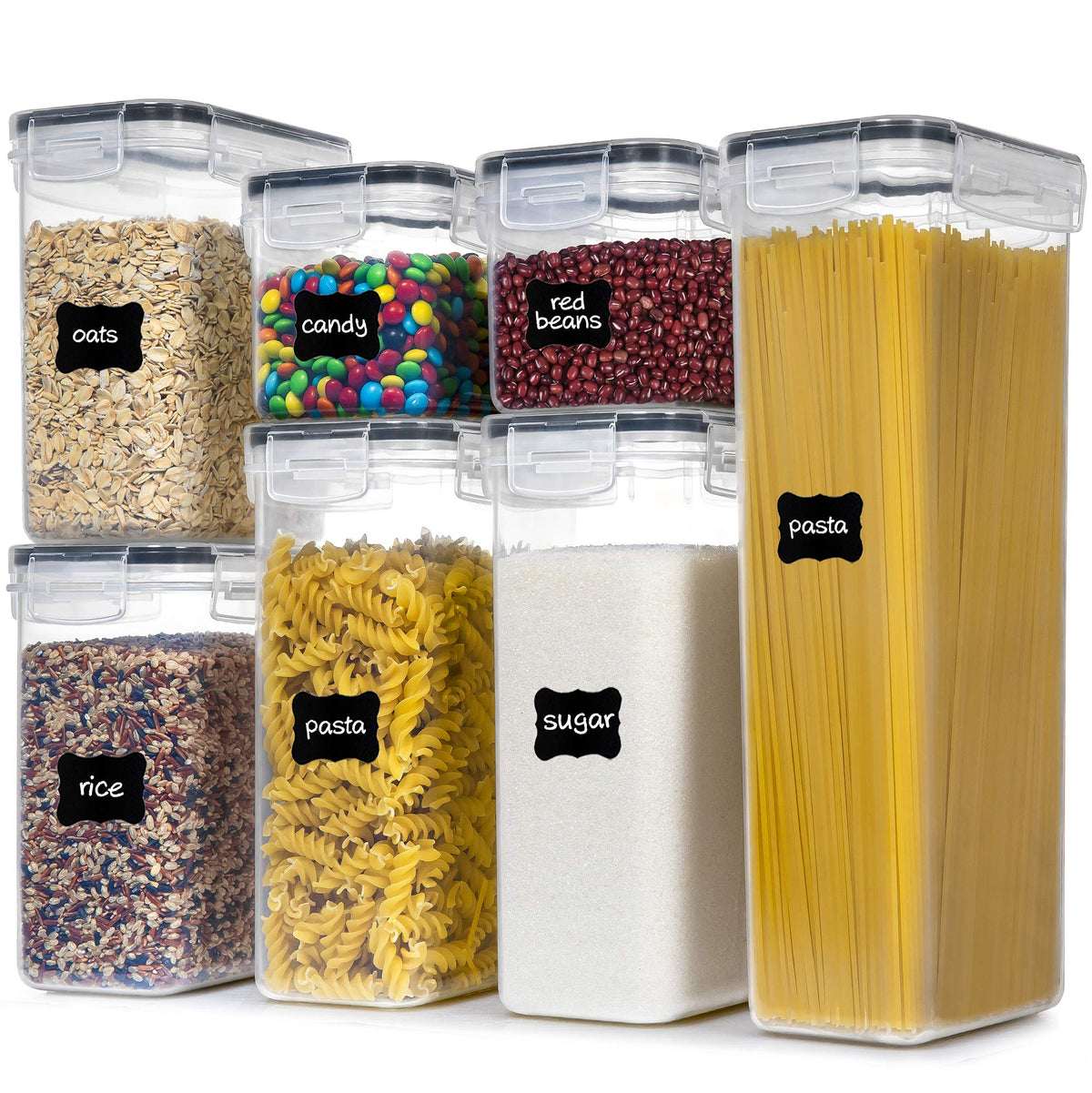 PANTRYSTAR Airtight Food Storage Containers with Lids, 7 PCS