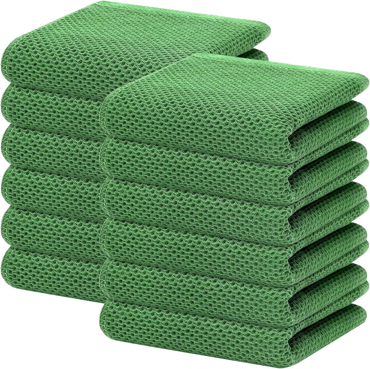 Homaxy 100% Cotton Waffle Weave Kitchen Dish Towels, Ultra Soft Absorbent Quick Drying Cleaning