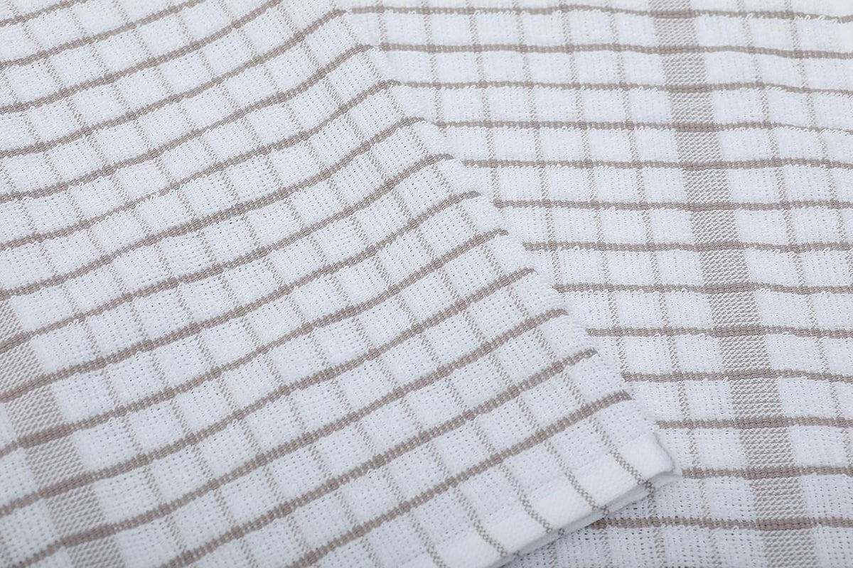AMOUR INFINI Kitchen Towels Set of 4 - Highly Absorbent, Super Soft Terry Cotton 20x28 Inch Dish