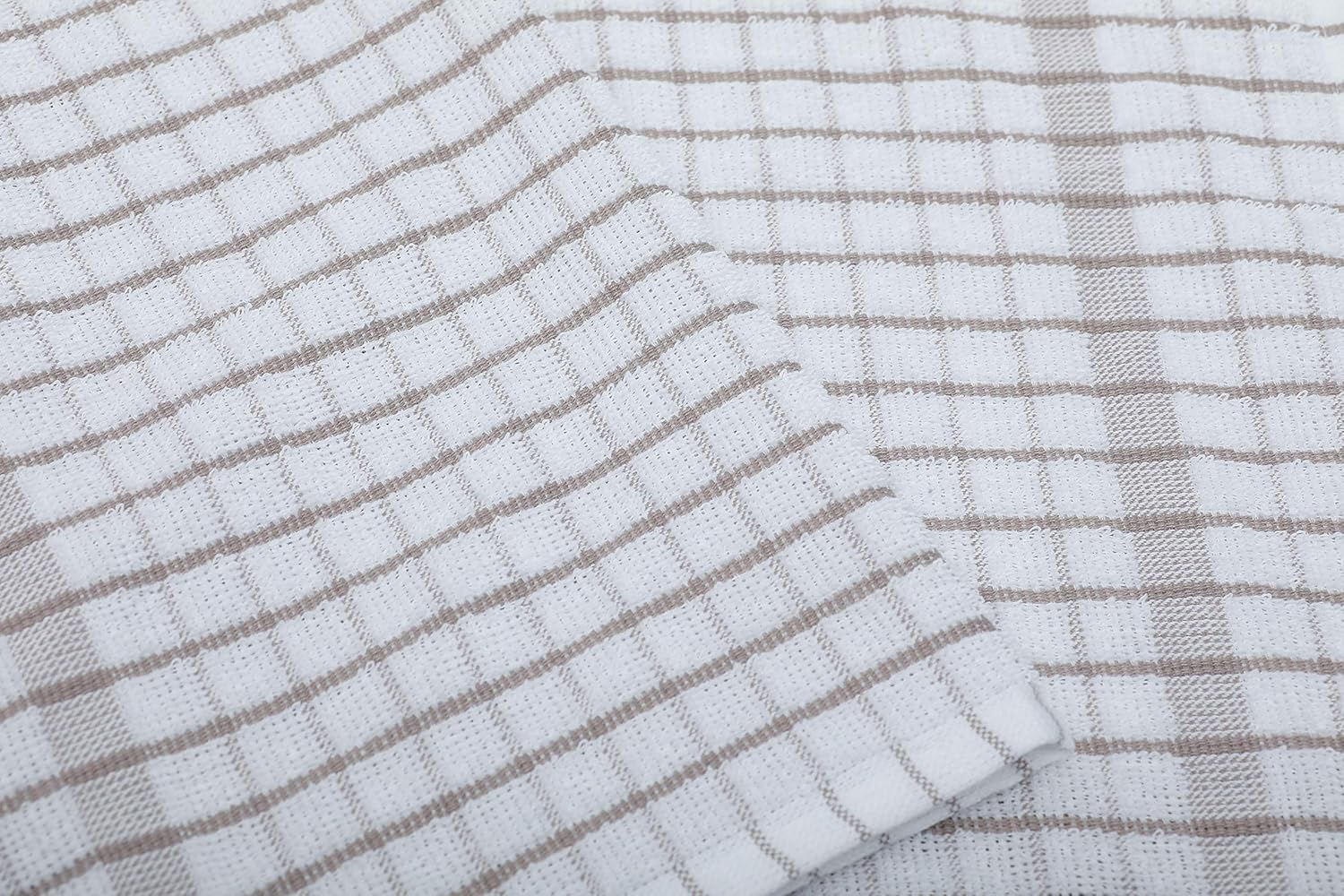 AMOUR INFINI Kitchen Towels Set of 4 - Highly Absorbent, Super Soft Terry Cotton 20x28 Inch Dish