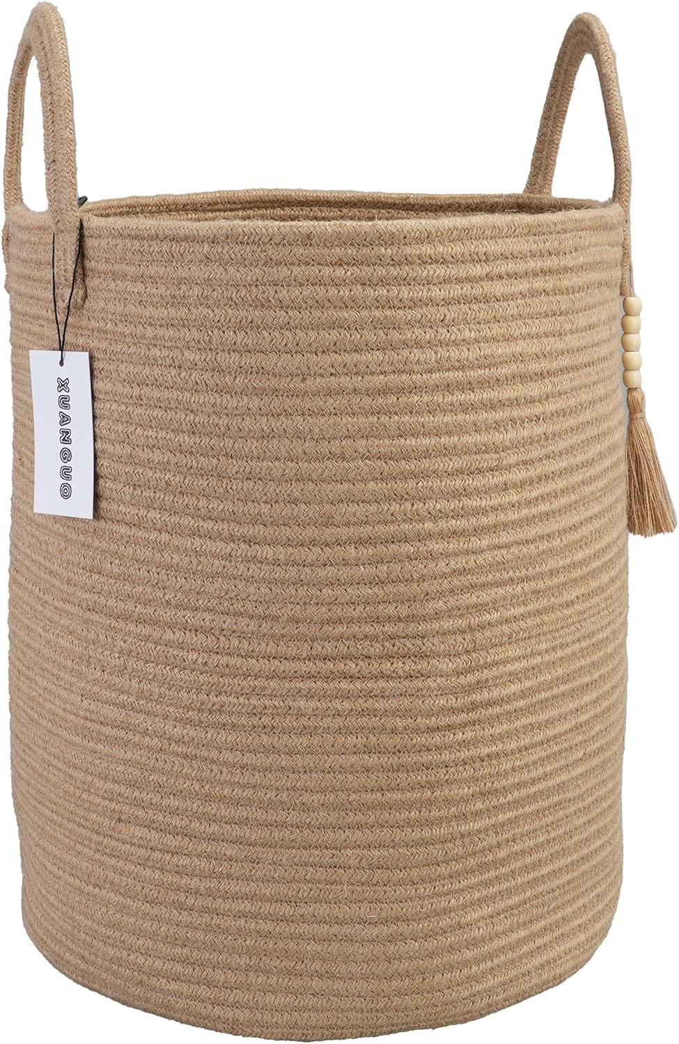 Rope Laundry Basket Laundry Hamper for Clothes Woven Storage Basket for Living Room Bedroom Boho