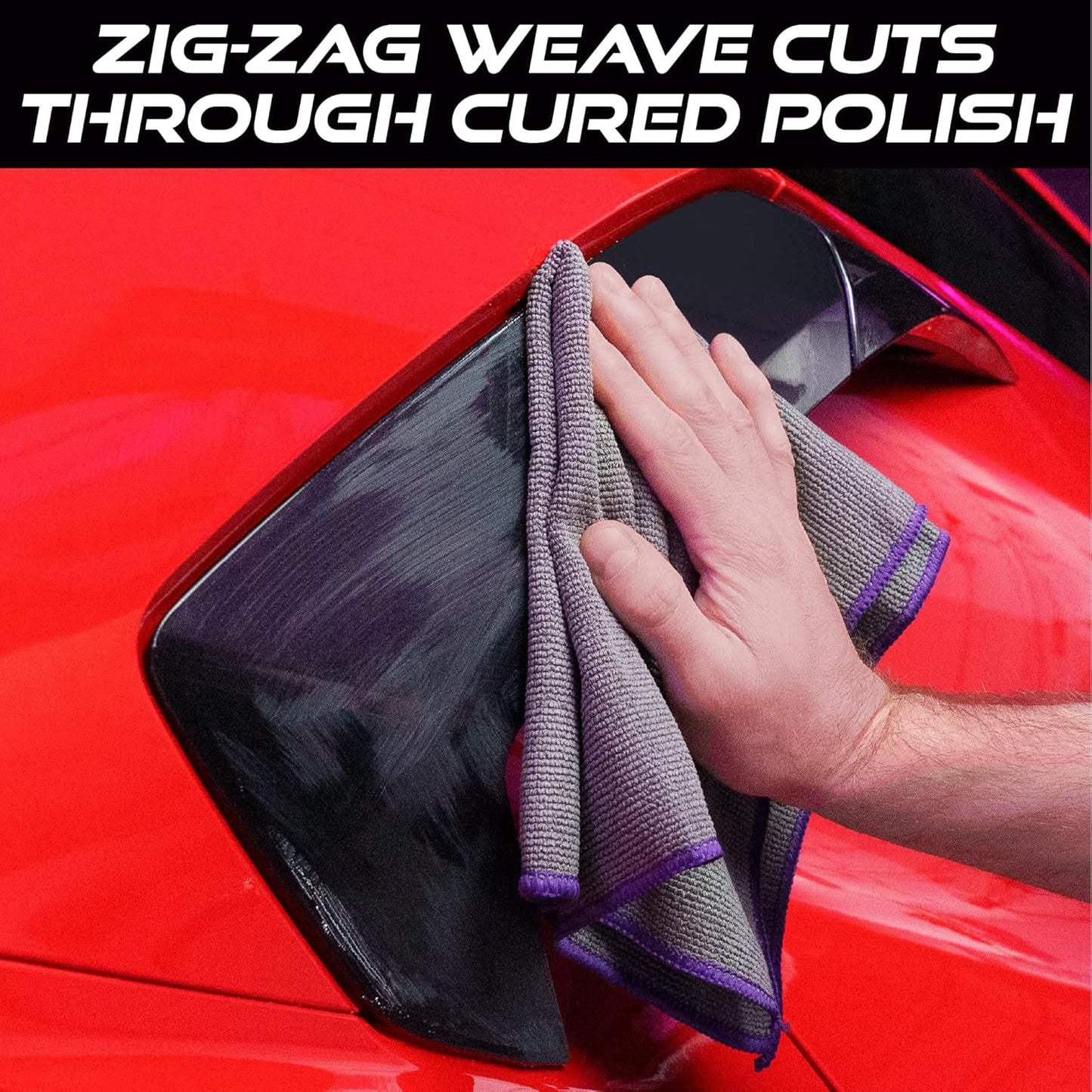 VIKING Microfiber Cleaning Cloth for Car Detailing Kit, Polishing Towels, Car Wax Removal Cloths