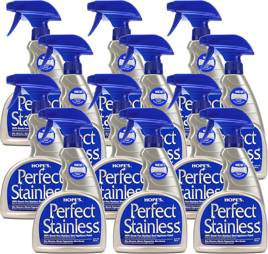 HOPE'S Perfect Stainless Steel Cleaner and Polish, 22-Ounce, Streak-Free Self-Polishing Formula