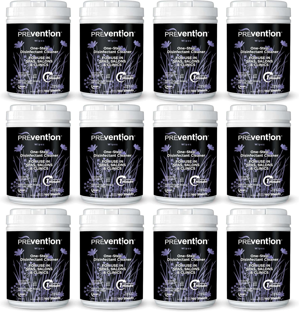 Prevention All Purpose Disinfectant Wipes – Cleaning Wipes Canister, Bulk Cleaner Towelettes for