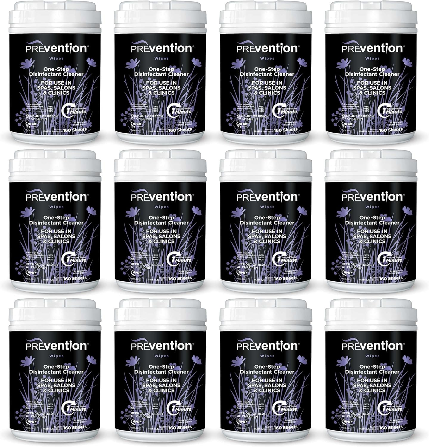 Prevention All Purpose Disinfectant Wipes – Cleaning Wipes Canister, Bulk Cleaner Towelettes for