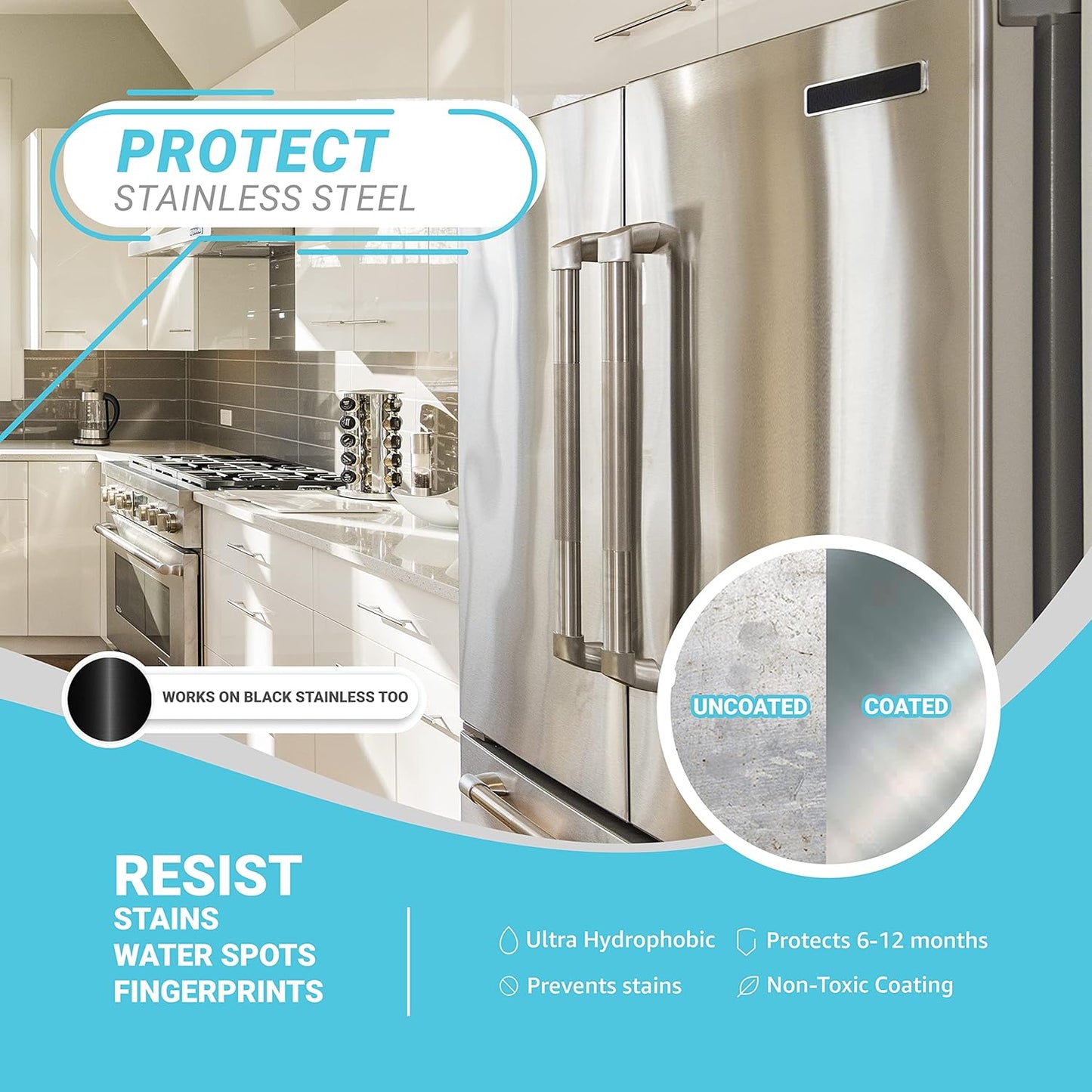 Lifeproof Ceramic Coating Spray Kit - Shine, Seal & Protect Kitchen & Bath Surfaces, Repels Stains