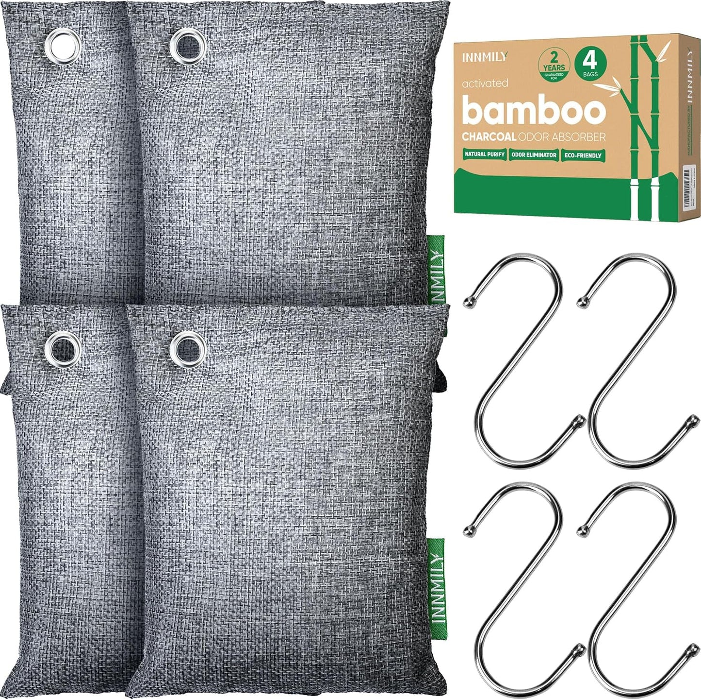 Activated Charcoal Odor Absorber, Odor Eliminator for Strong Odor,Bamboo Charcoal Air Purifying