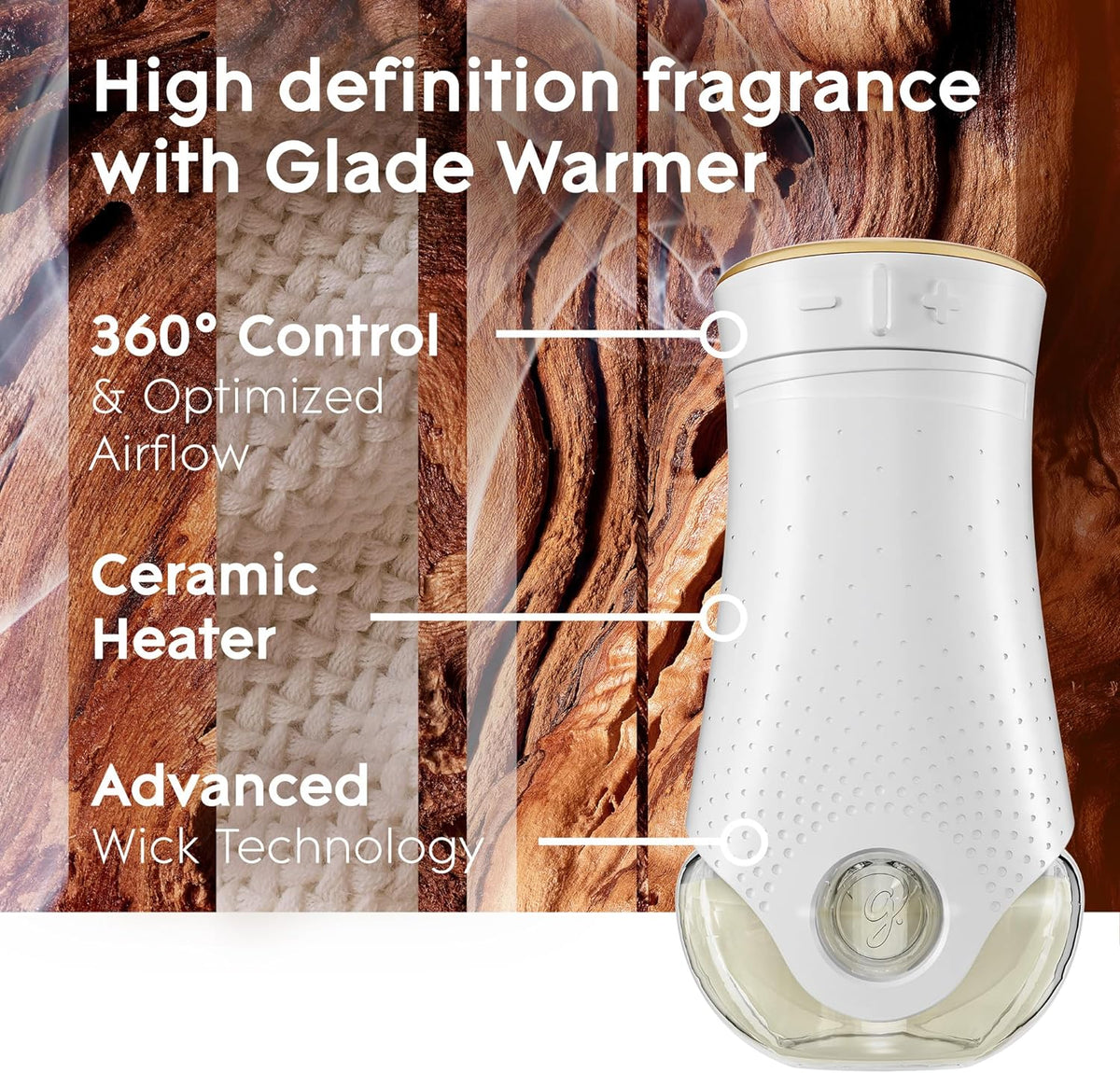 Glade PlugIns Refills Air Freshener, Scented and Essential Oils for Home and Bathroom, Cashmere