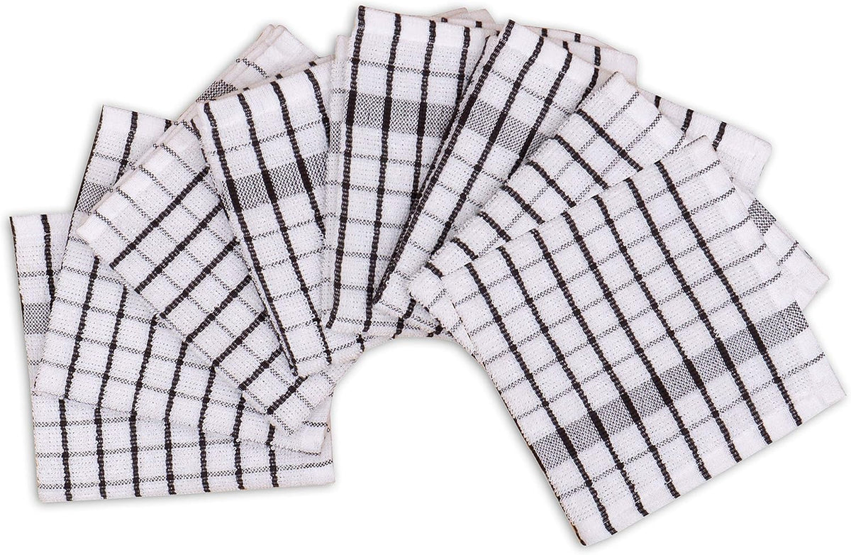 AMOUR INFINI Kitchen Dish Cloths Set of 8 - Ultra Soft, Highly Absorbent, Quick-Drying Terry Cotton