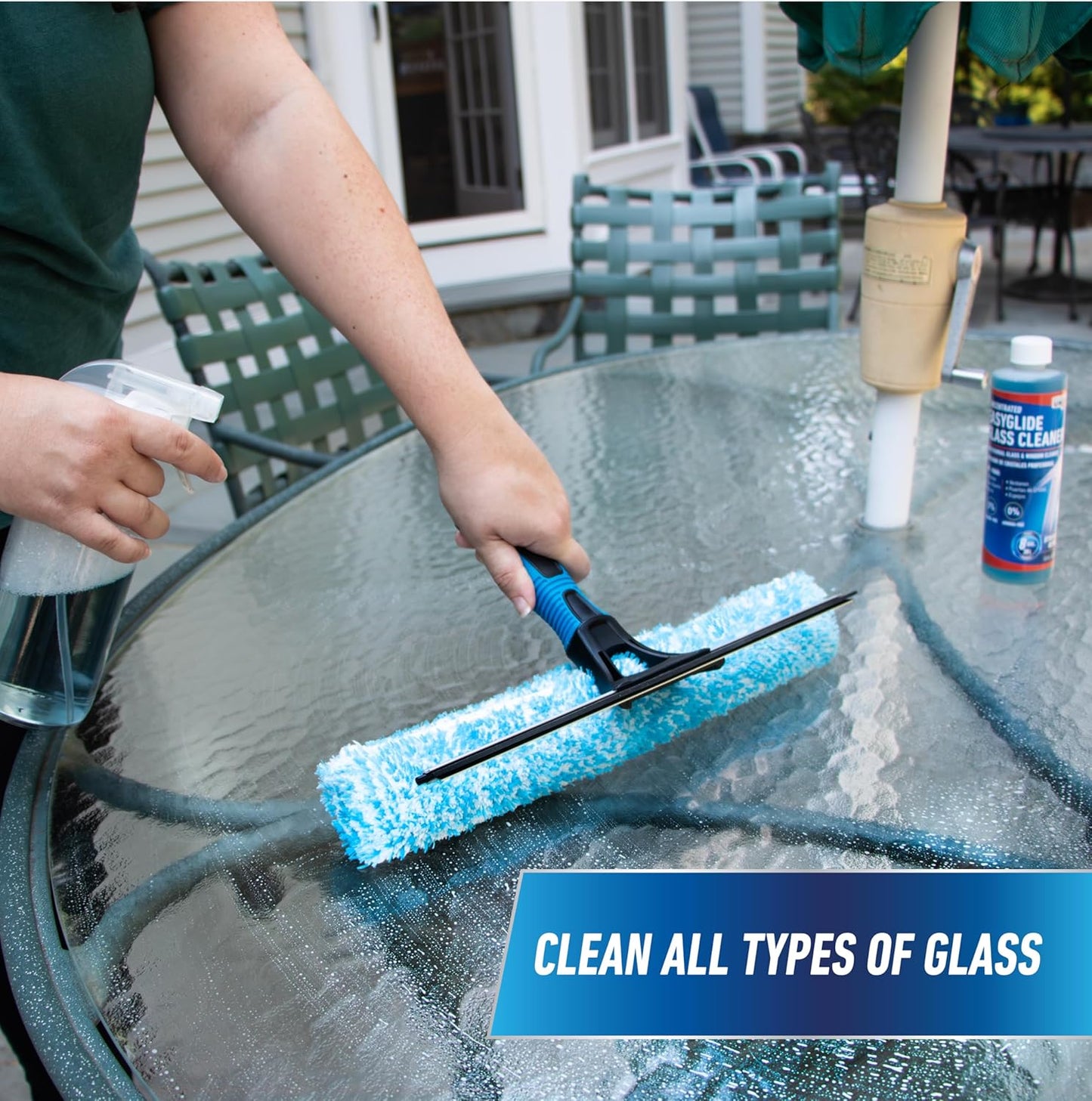 Unger Professional Streak-Free EasyGlide Glass Cleaner Concentrate, 12 oz, Ammonia-Free, Makes 8