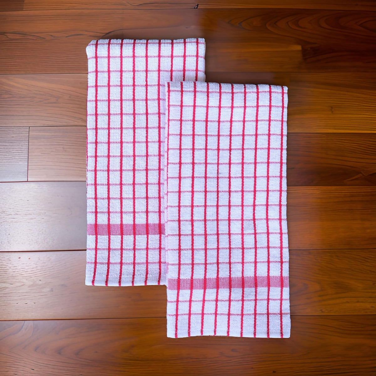 AMOUR INFINI Kitchen Towels Set of 4 - Highly Absorbent, Super Soft Terry Cotton 20x28 Inch Dish