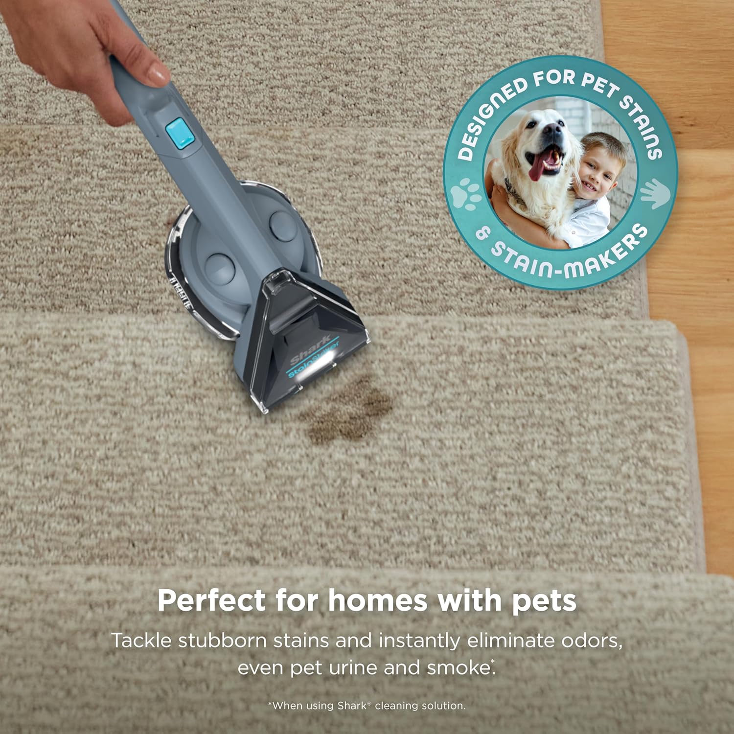 Shark StainStriker Portable Carpet Upholstery & Area Rug Cleaner, Bonus XL Tool & Full-Size