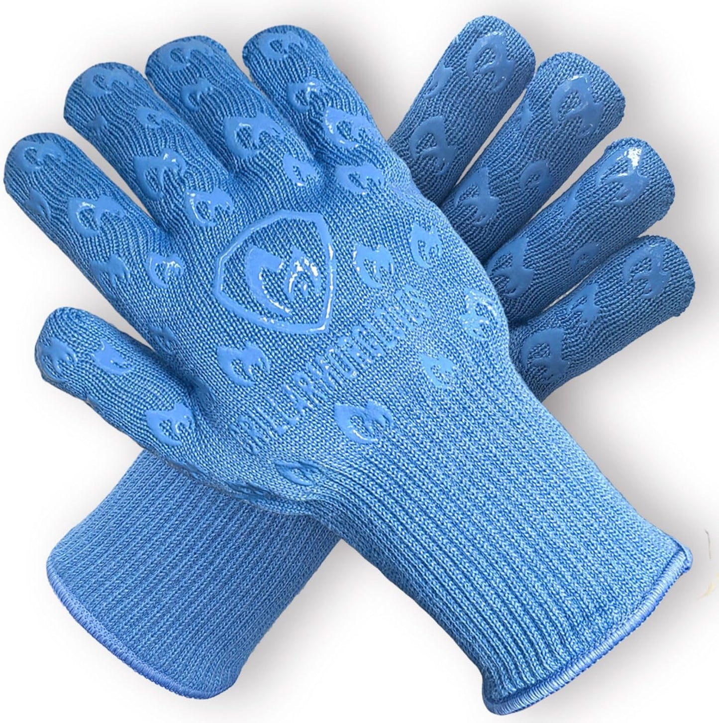 Grill Armor Oven Gloves 932°F Extreme Heat & Cut Resistant Oven Mitts with Fingers for BBQ