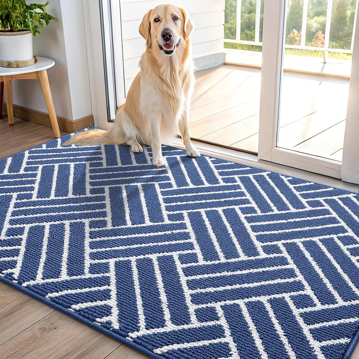 OLANLY Indoor Door Mat, 40x32 Inch, Dirt Resistant and Absorbent, Non-Slip Rubber Backing Floor