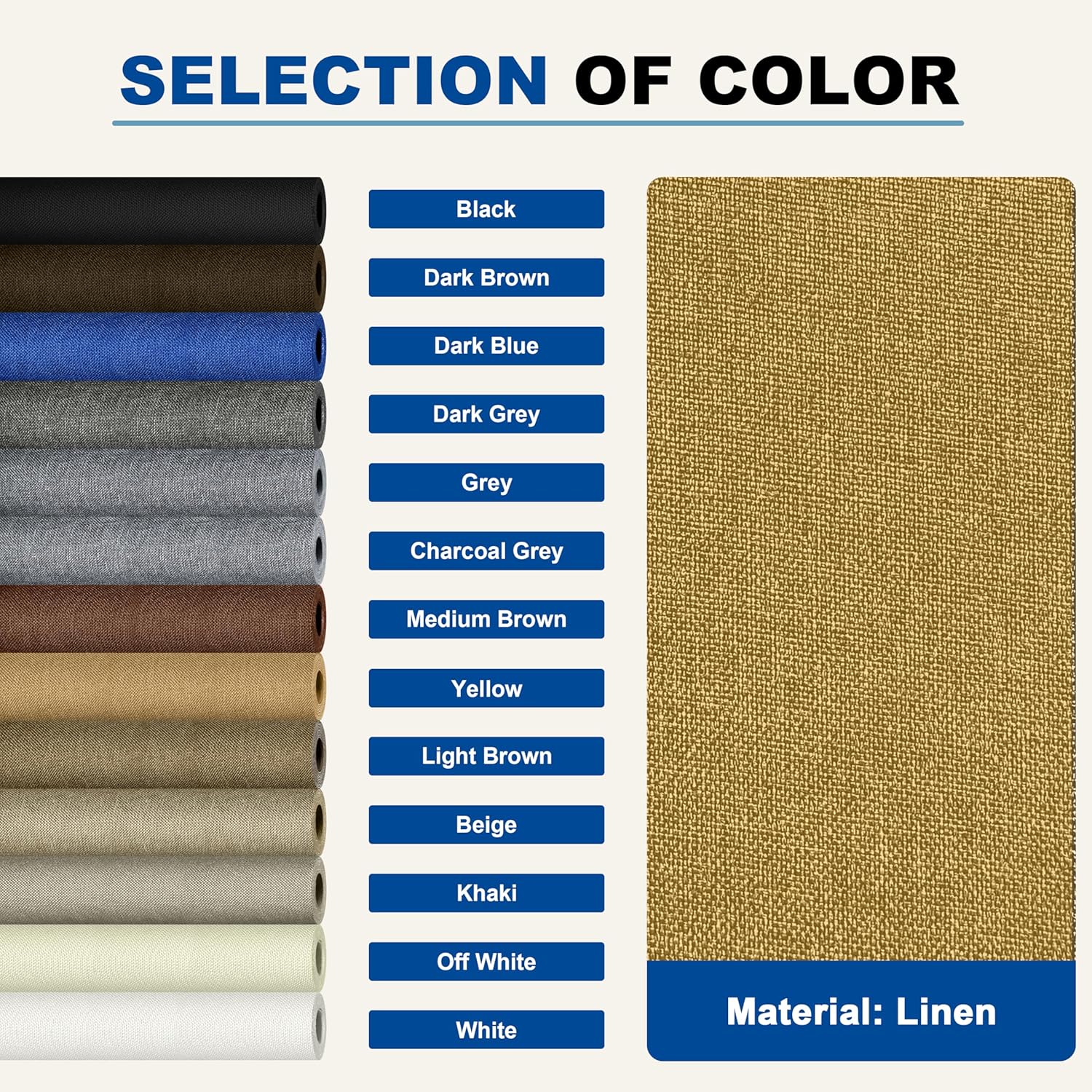 KING MOUNTAIN Linen Repair Patches, Self-Adhesive Fabric Patches, 4 X 63 inch Extra Size, Multi