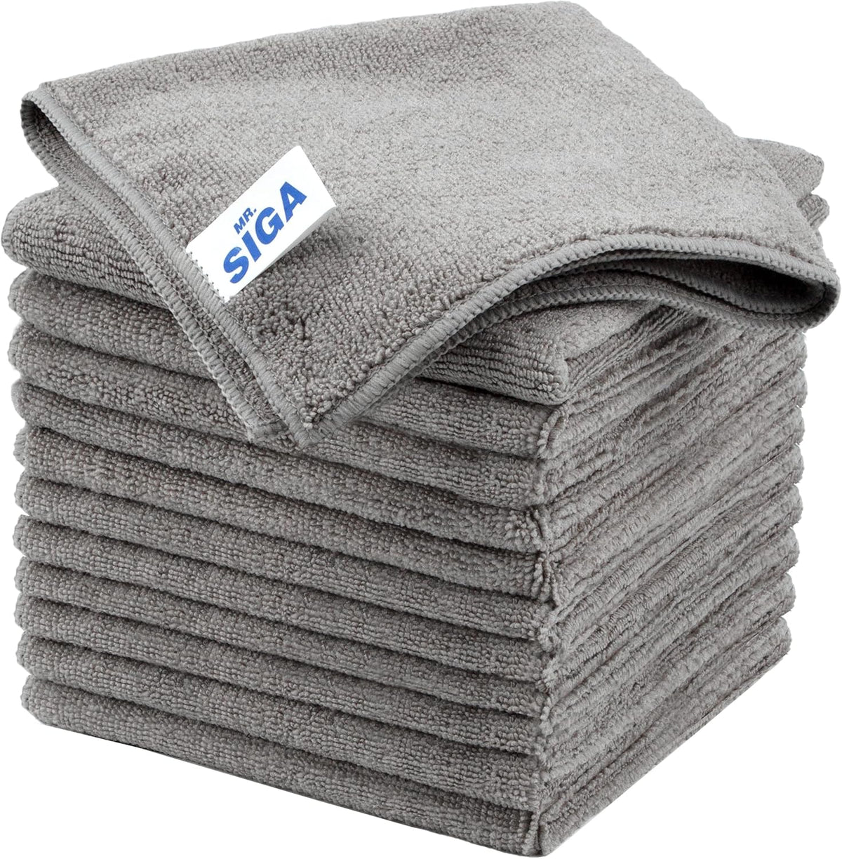 MR.SIGA Microfiber Cleaning Cloth, All-Purpose Microfiber Towels, Streak Free Cleaning Rags, Pack