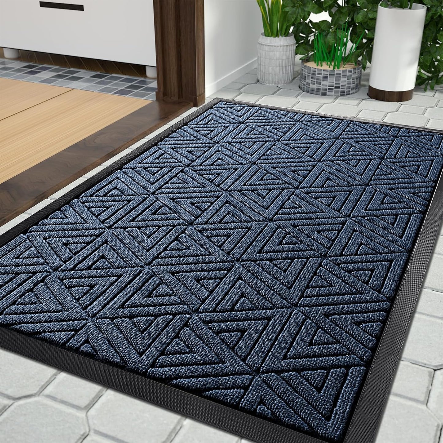 Yimobra Outdoor Mats for Front Door 29.5x17, All-Weather Waterproof Non-Slip Outdoor Door Mat