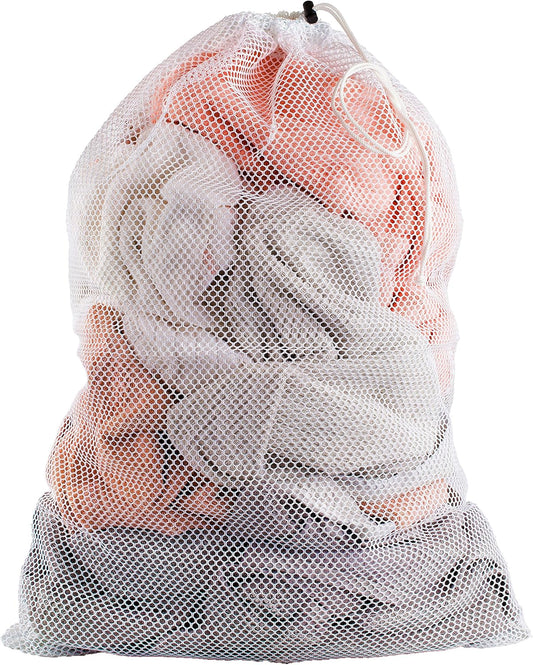Handy Laundry Mesh XL Laundry Bag - Durable, Machine Washable with Secure Drawstring Closure