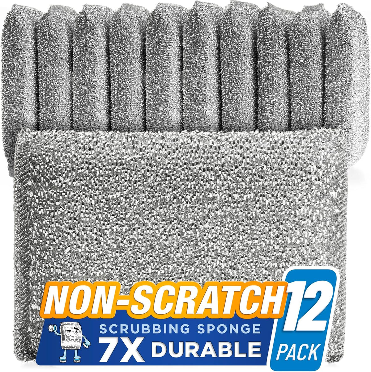 Kitchen Scrubbing Sponges - Heavy Duty Non-Scratch Scrubbing Cleaner Sponges in 1 Color