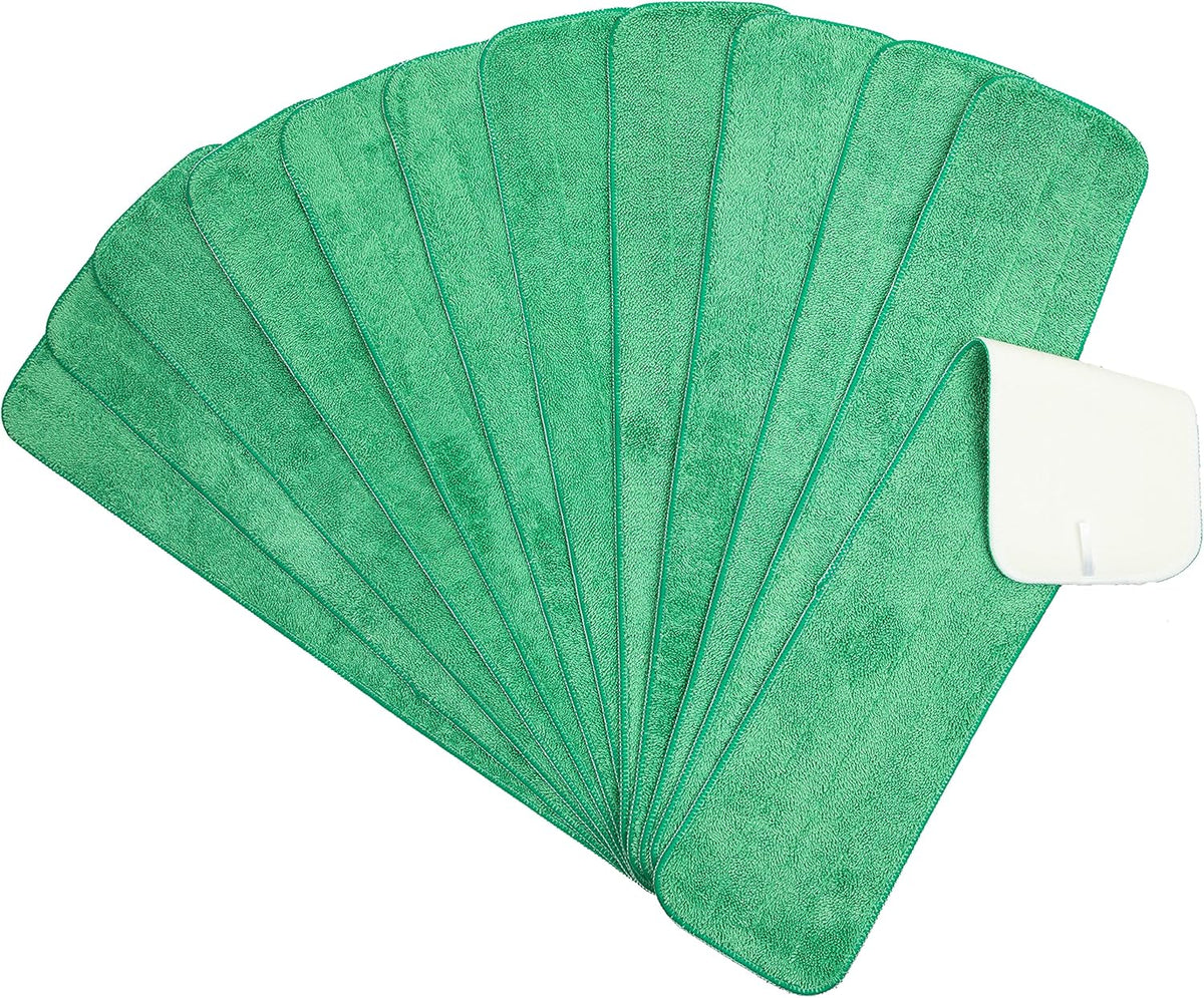 Arkwright Spray Mop Replacement Pads - (Pack of 12) Bulk Microfiber Flat Dry and Wet Refill Mop