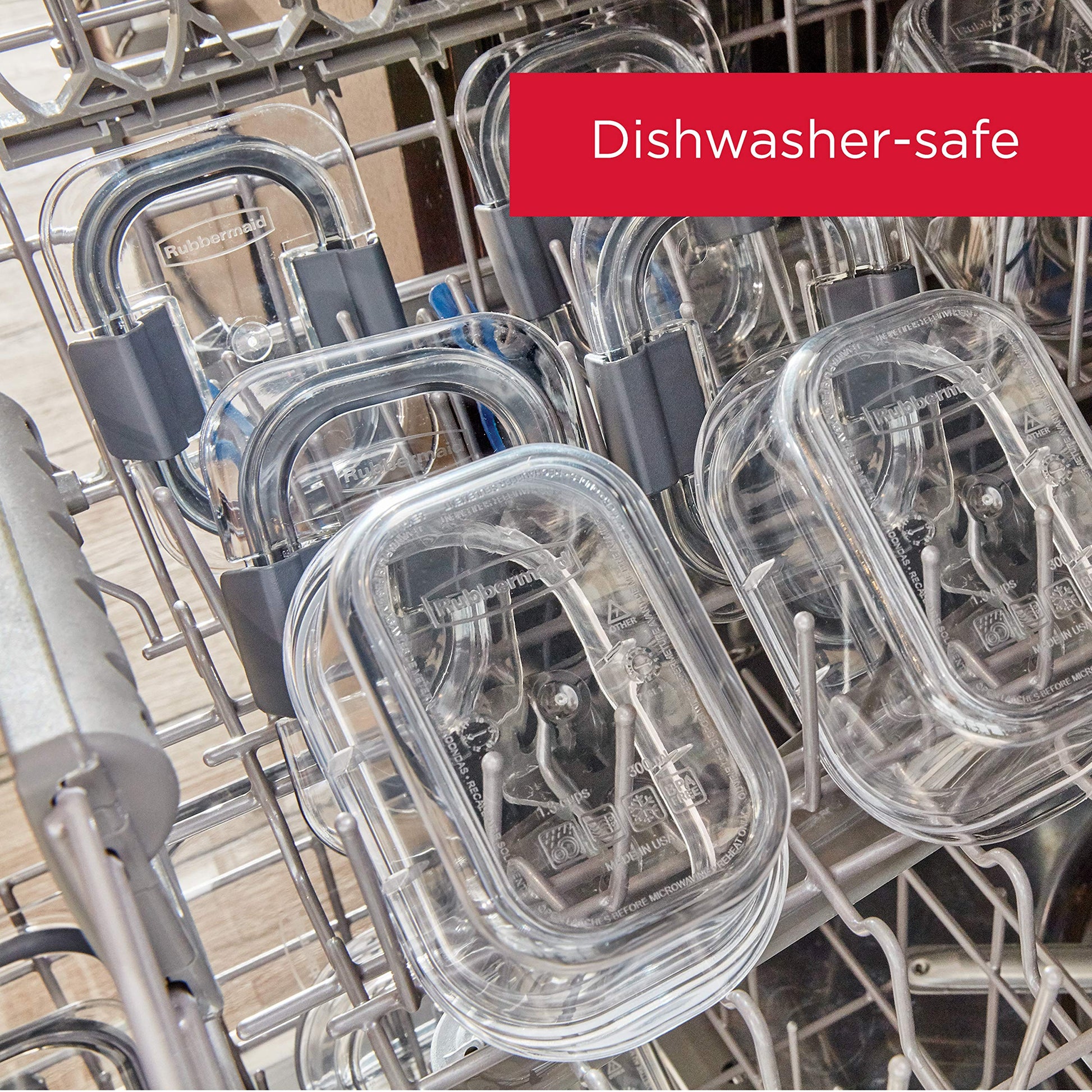 Rubbermaid Brilliance BPA Free 44-Piece Food Storage Containers Set Airtight Leak-Proof with Lids