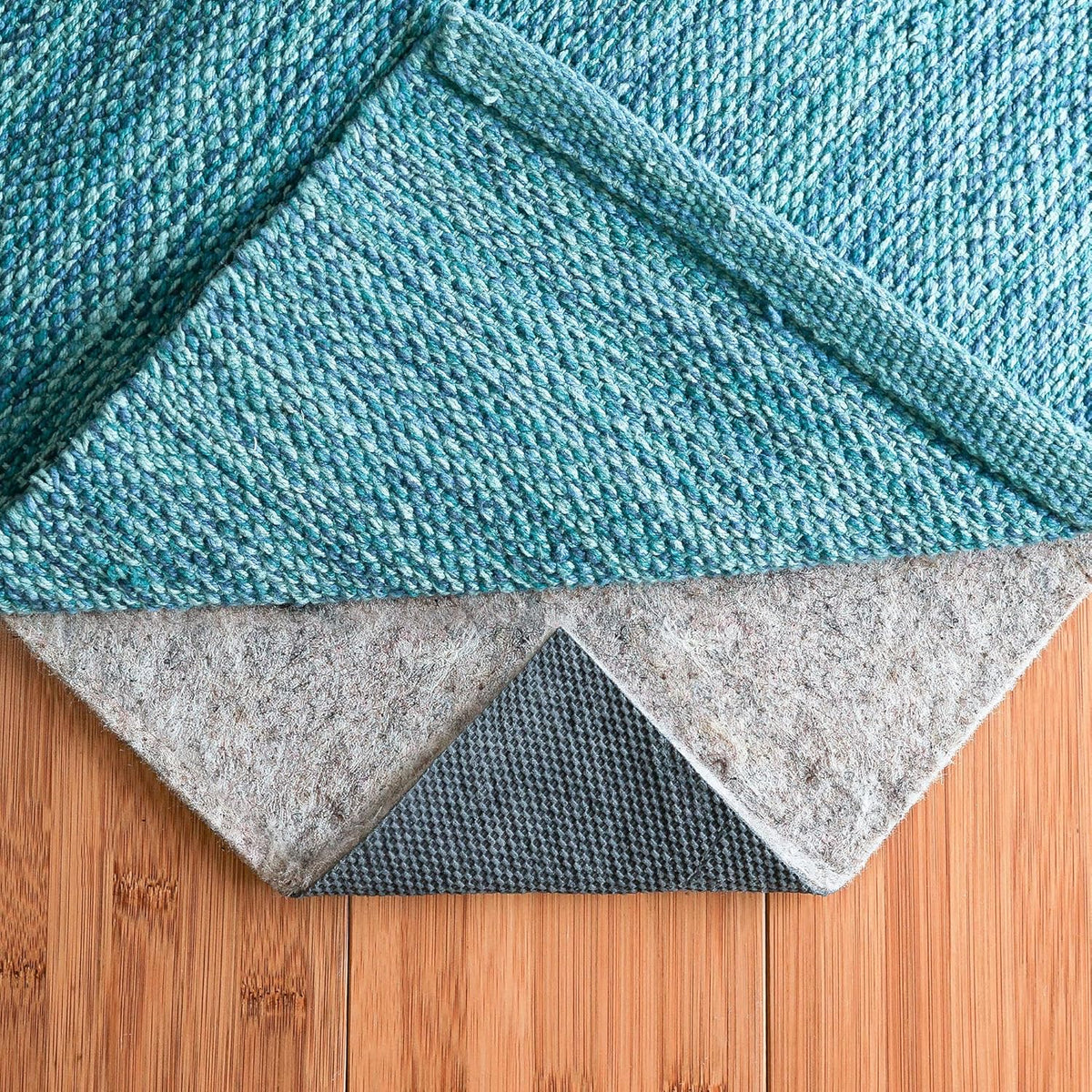 RUGPADUSA - Dual Surface - 2'6" x 7' - 1/8" Thick - Felt + Rubber - Non-Slip Backing Rug Pad - Adds