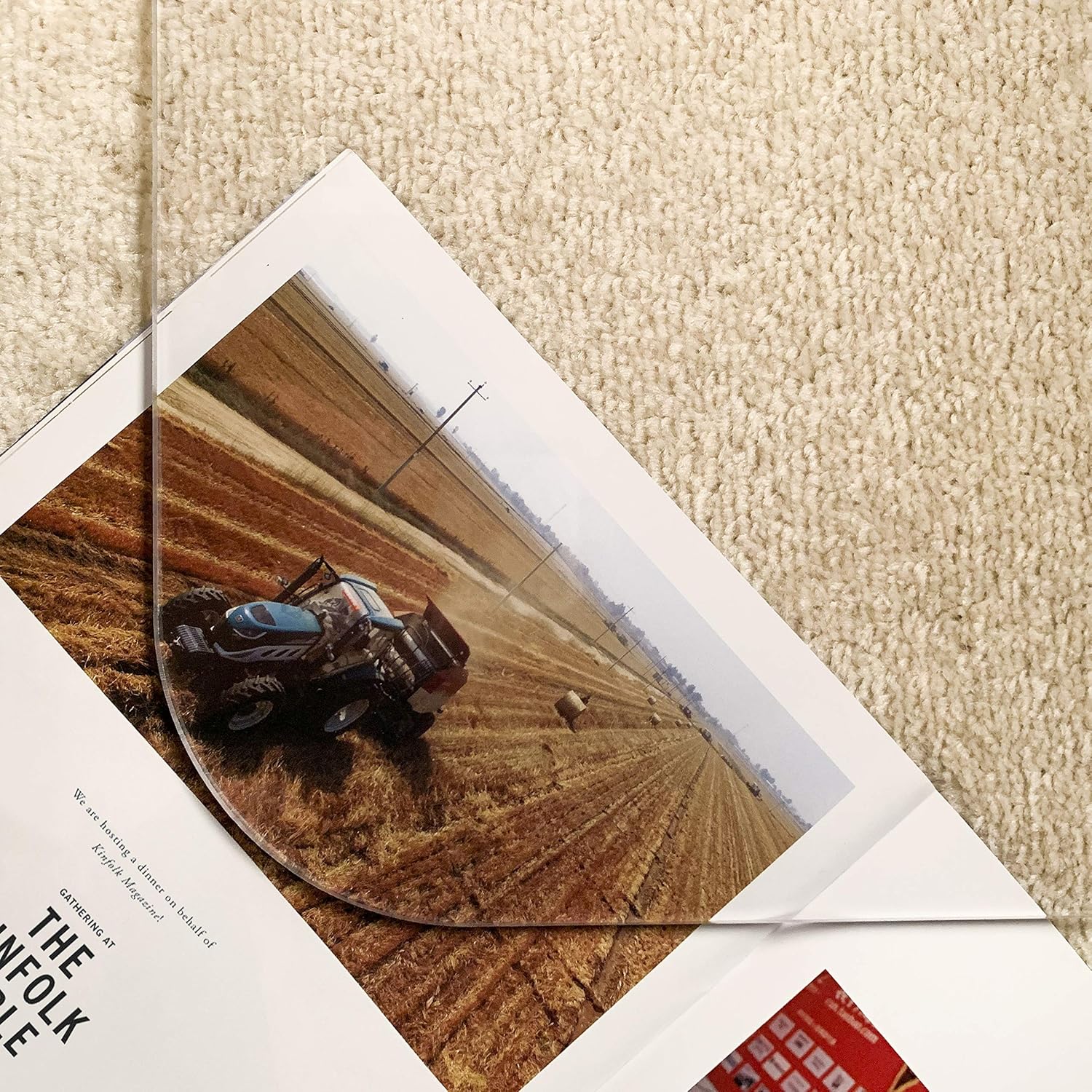 2Pack Crystal Clear 1/5" Thick 59" x 47" Heavy Duty Hard Chair Mat, Can be Used on Carpet or Hard