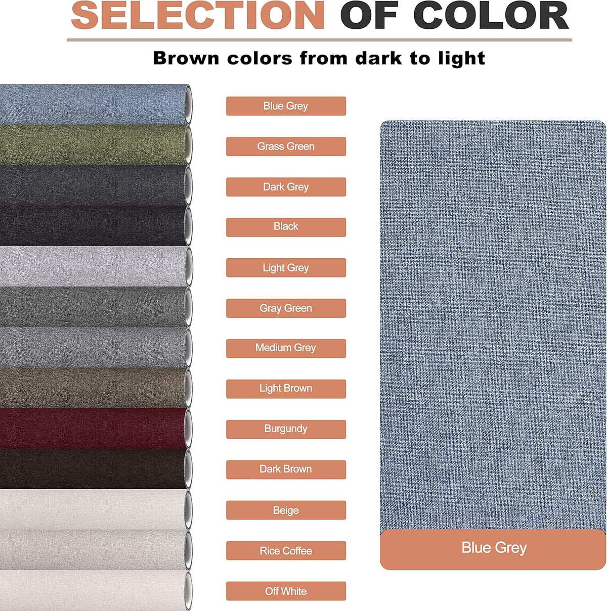 Fine Linen Repair Patches, Self-Adhesive Linen Fabric Patches, 12X40 inch Extra Size, Multi Color