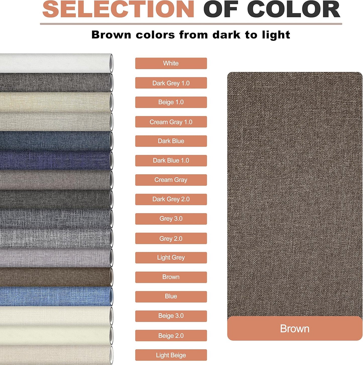 Fine Linen Repair Patches, Self-Adhesive Linen Fabric Patches, 12X40 inch Extra Size, Multi Color