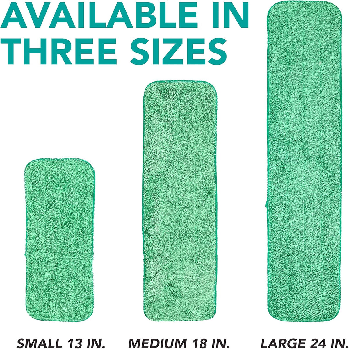 Arkwright Spray Mop Replacement Pads - (Case of 120) Bulk Microfiber Flat Dry and Wet Refill Mop