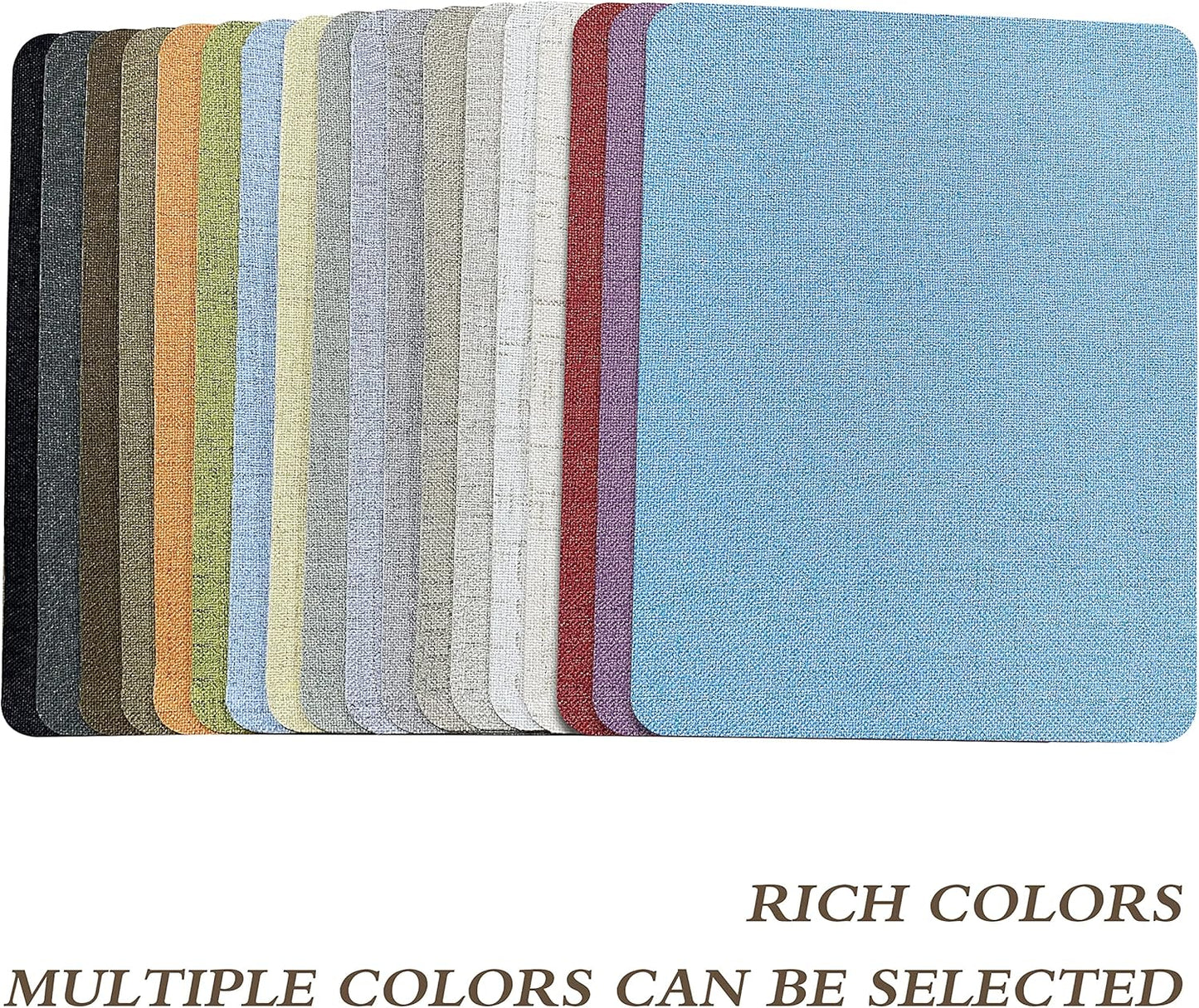 KING MOUNTAIN Fine Linen Repair Patches, Self-Adhesive Linen Fabric Patches, 8X11 inch Extra Size