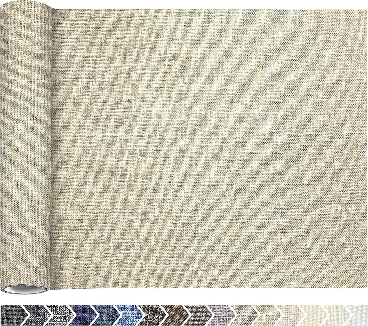 Coarse Linen Repair Patches, Self-Adhesive Linen Fabric Patches, 12X40 inch Extra Size, Multi