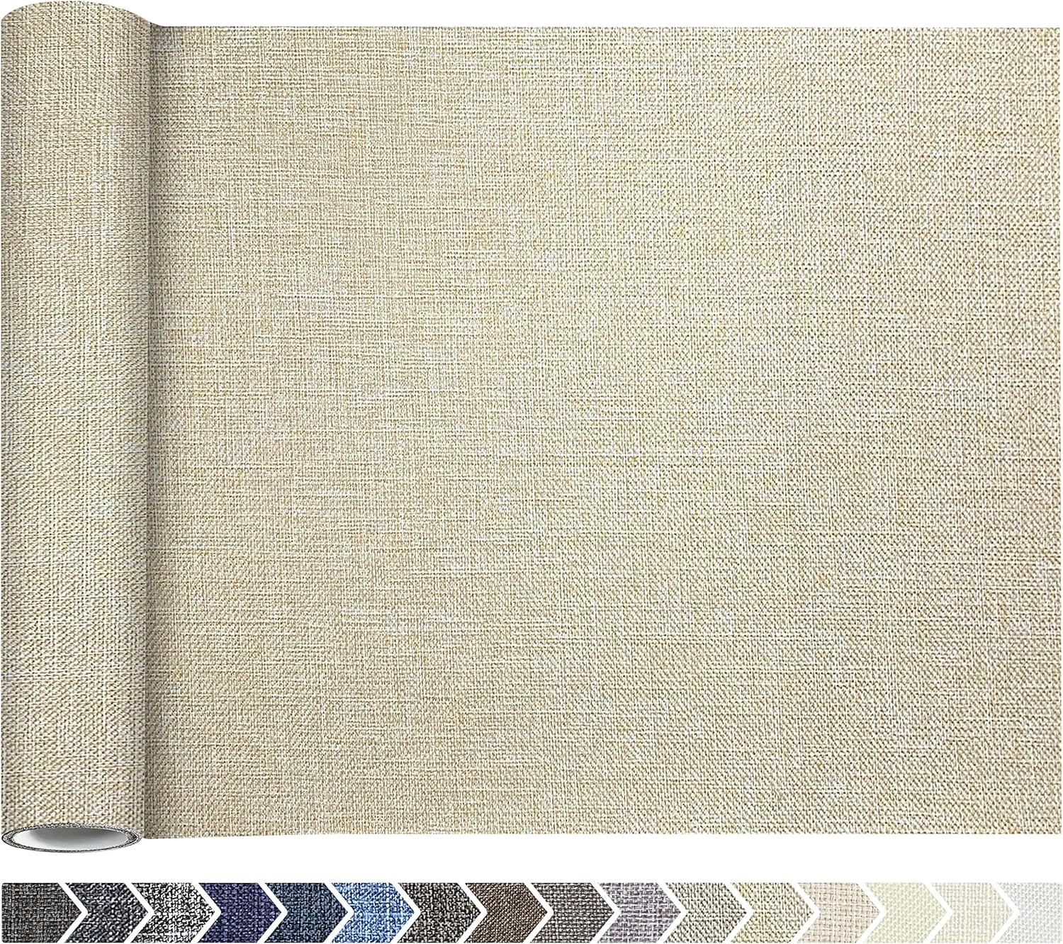 Coarse Linen Repair Patches, Self-Adhesive Linen Fabric Patches, 12X40 inch Extra Size, Multi