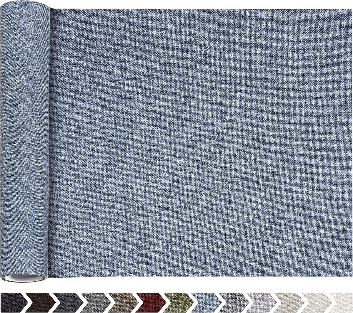 Fine Linen Repair Patches, Self-Adhesive Linen Fabric Patches, 12X40 inch Extra Size, Multi Color