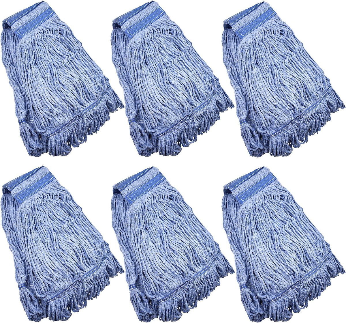 Mop Head Replacement Commercial Heavy Duty String Blue Wet Mop Heads for 3 Typs Commercial Mop