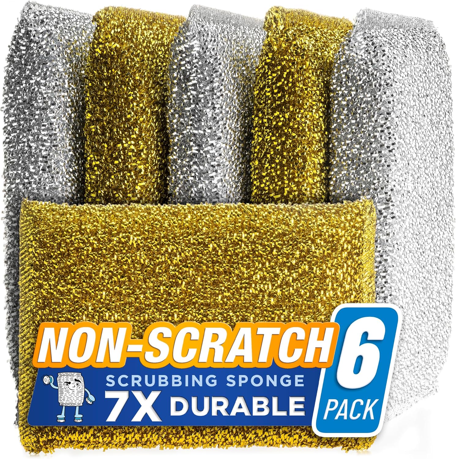 SPONGENATOR Kitchen Scrubbing Sponges - Heavy Duty Non-Scratch Scrubbing Cleaner Sponges in 2
