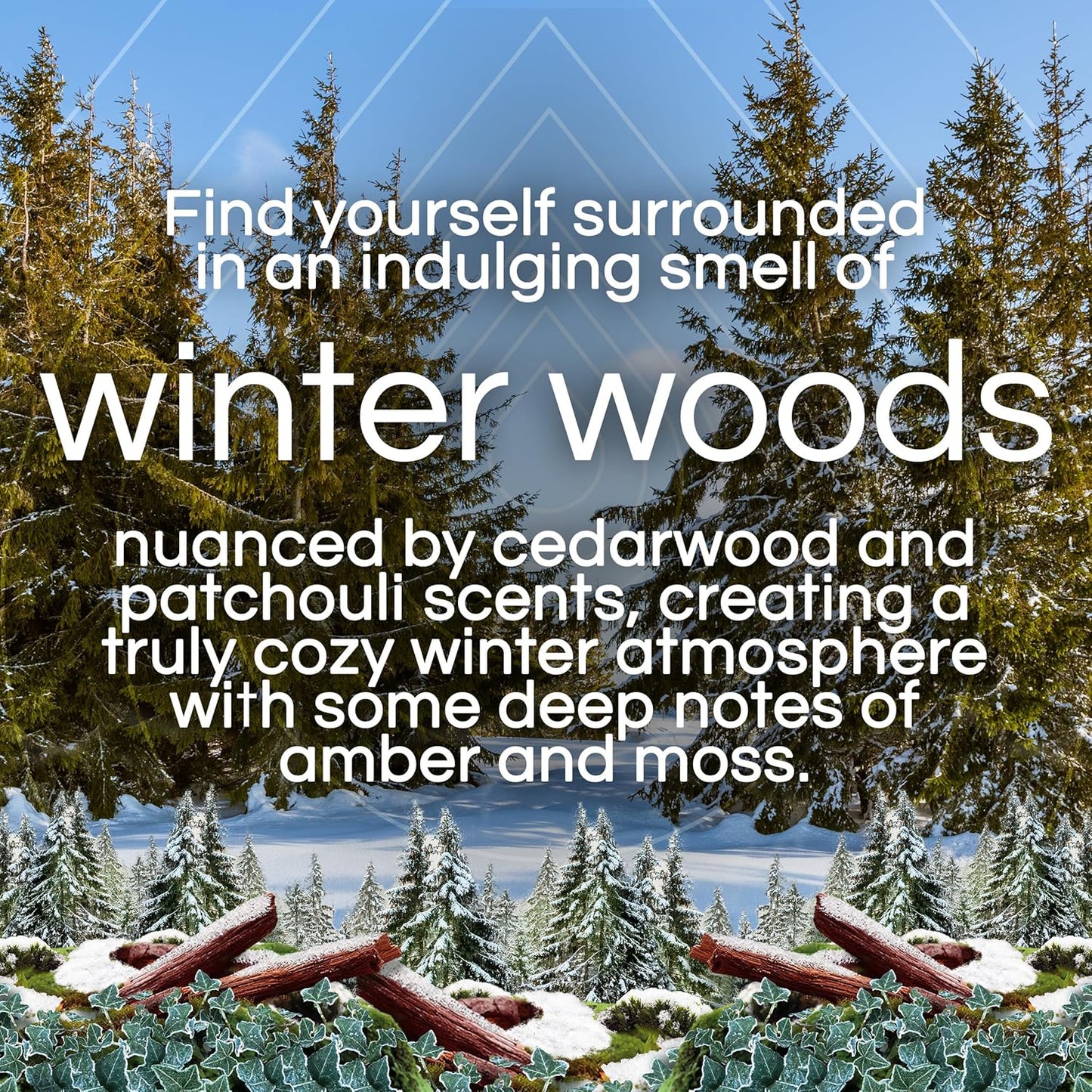 Air Wick Plug In Advanced Scented Oil,Winter Woods + Frosted Ivy,Air Fresheners for Home Long