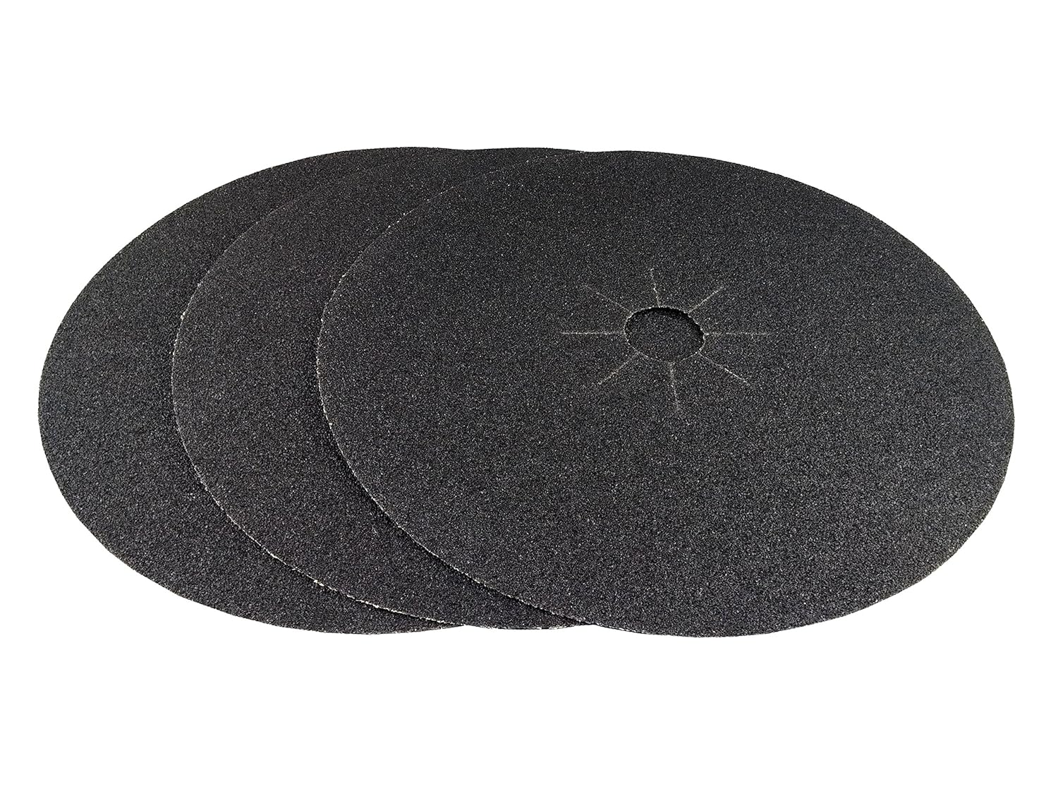 Starcke 16'' x 2'' Silicon Carbide Slotted Edger Floor Sanding Discs (10 Pack, 24 Grit)