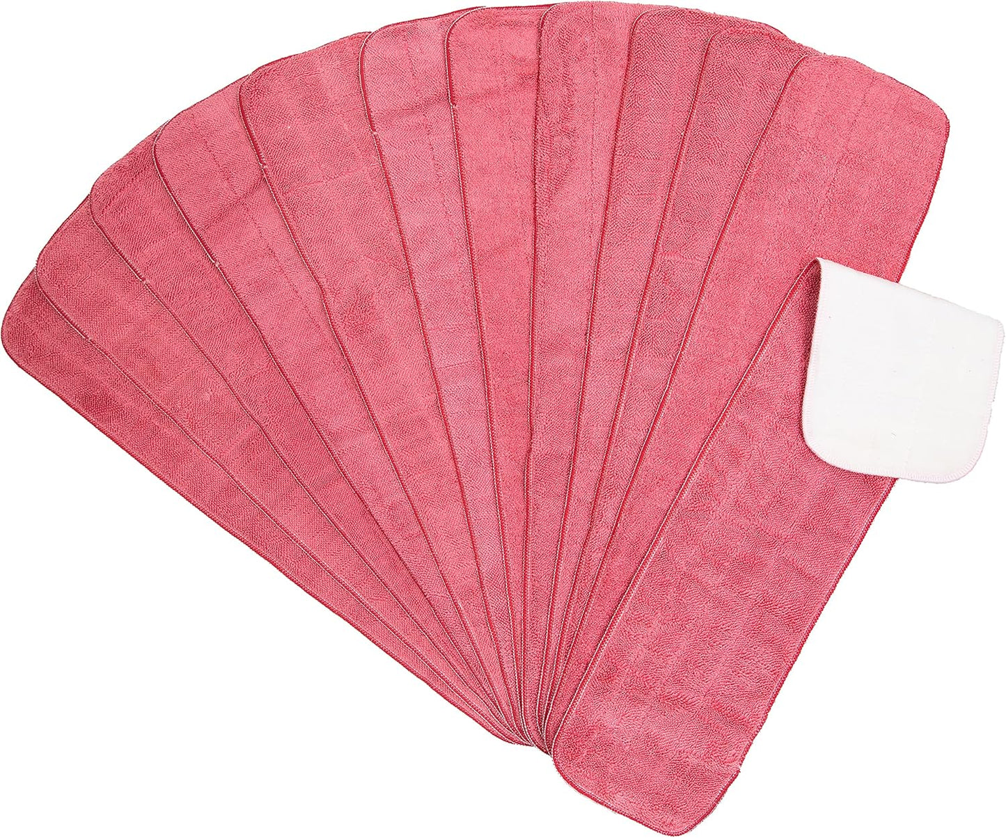 Arkwright Spray Mop Replacement Pads - (Pack of 12) Bulk Microfiber Flat Dry and Wet Refill Mop