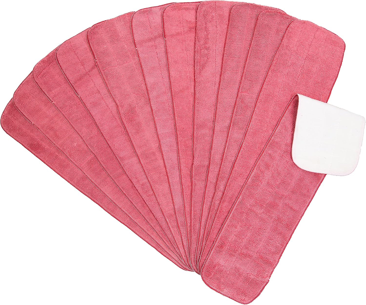 Arkwright Spray Mop Replacement Pads - (Pack of 12) Bulk Microfiber Flat Dry and Wet Refill Mop