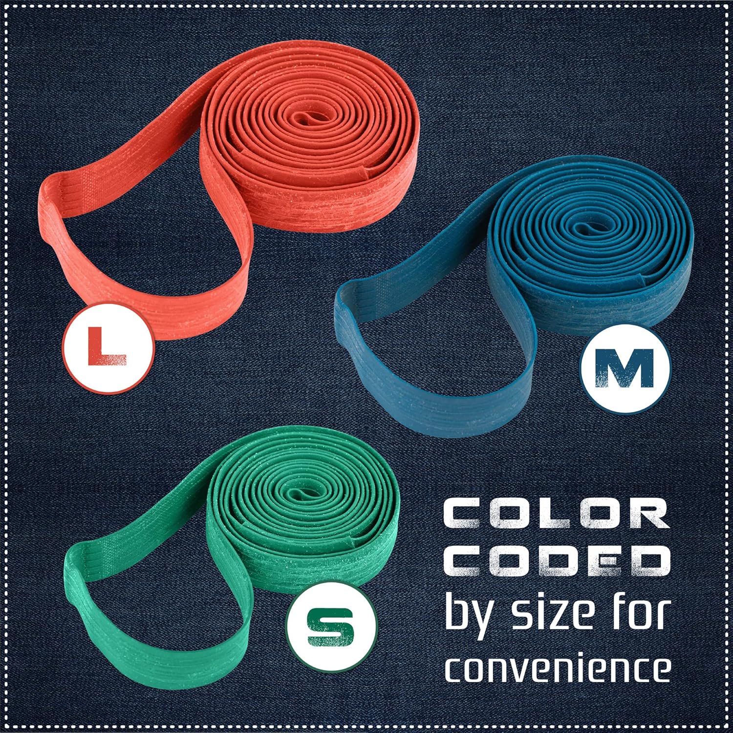 36 Pack Mover Blanket Rubber Bands - Extra Large Rubber Bands for Moving Blankets and Furniture