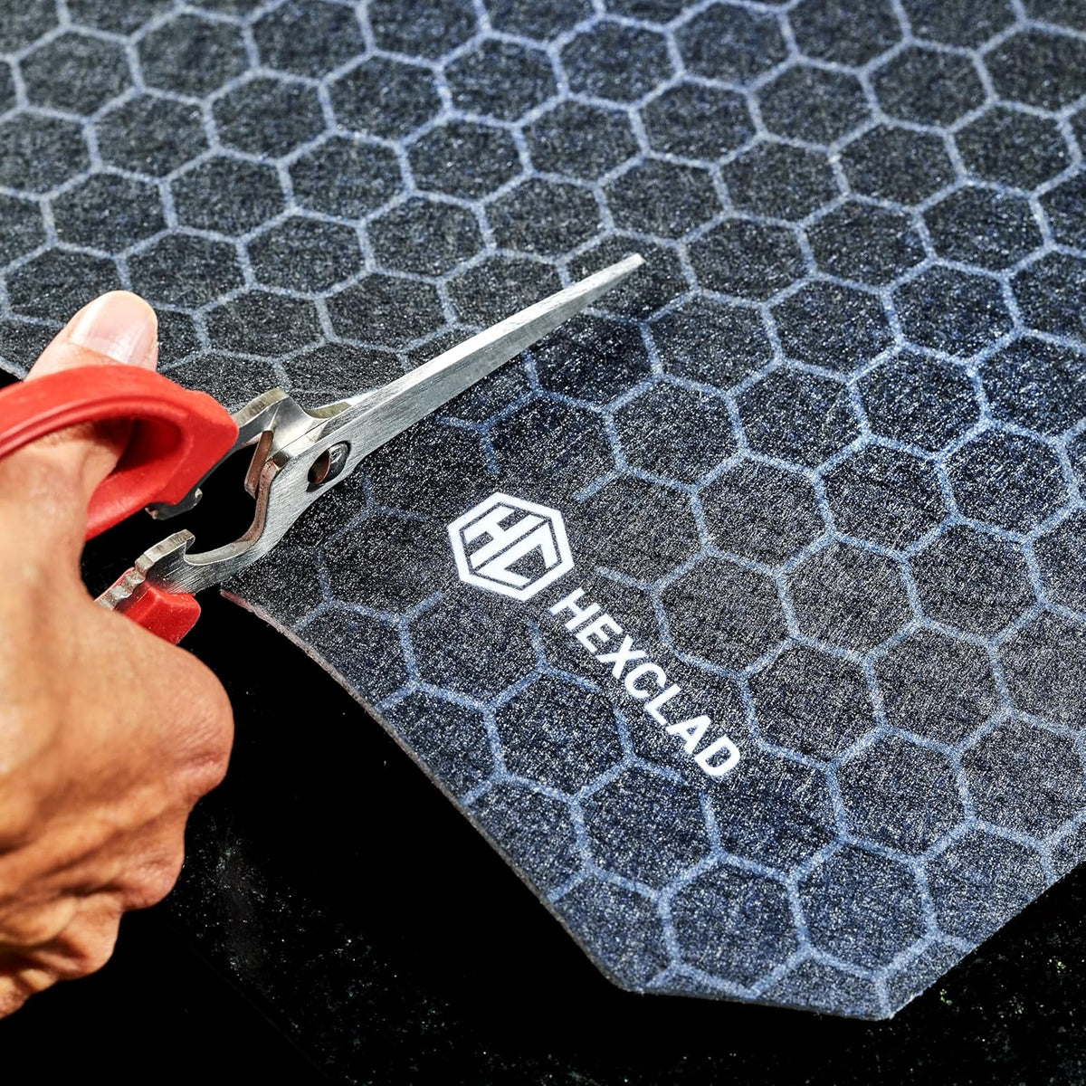 HexClad 2-Piece Dish Drying Mat Set Made of Absorbent Fabric that Holds up to 8oz of Liquid