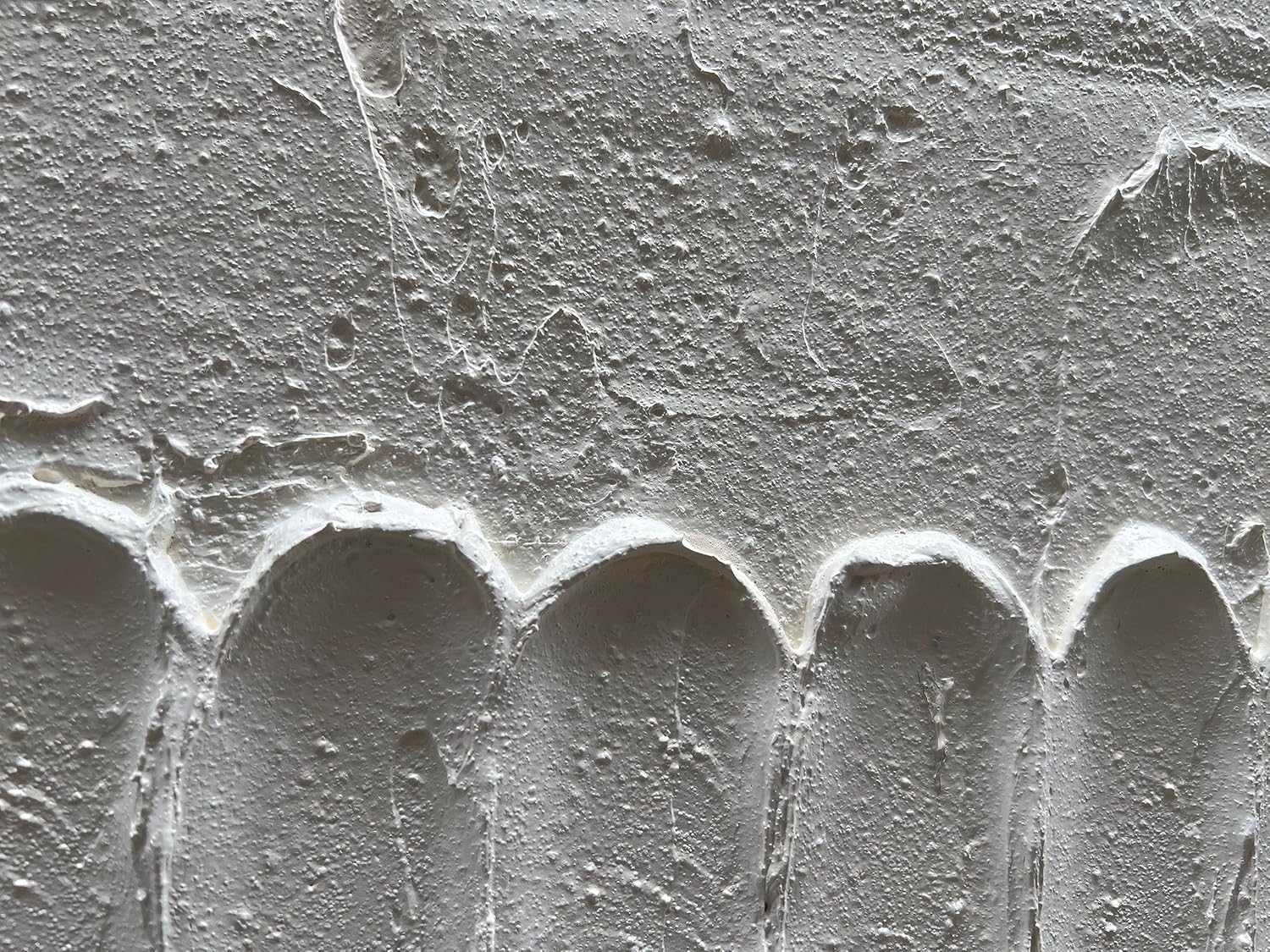 NANKAI Art 24x48 Inchs White Minimalist Art Oil Painting Hand Painted Thick Texture Abstract