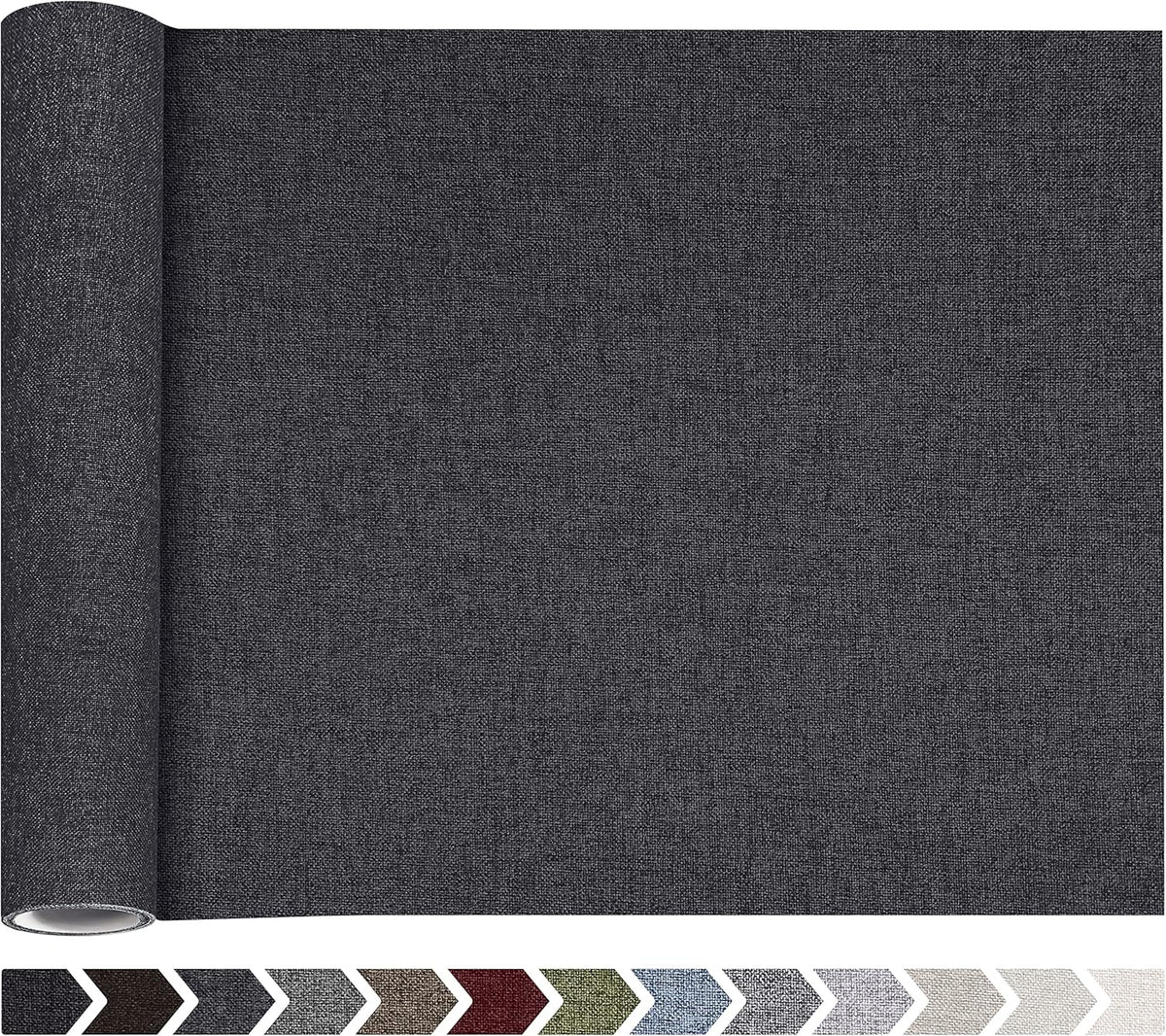Fine Linen Fabric Patches, Self-Adhesive, Extra Large 12x40 inch, Multi Color, for Sofa & Clothes