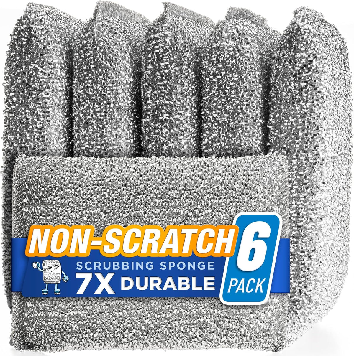 Kitchen Scrubbing Sponges - Heavy Duty Non-Scratch Scrubbing Cleaner Sponges in 1 Color