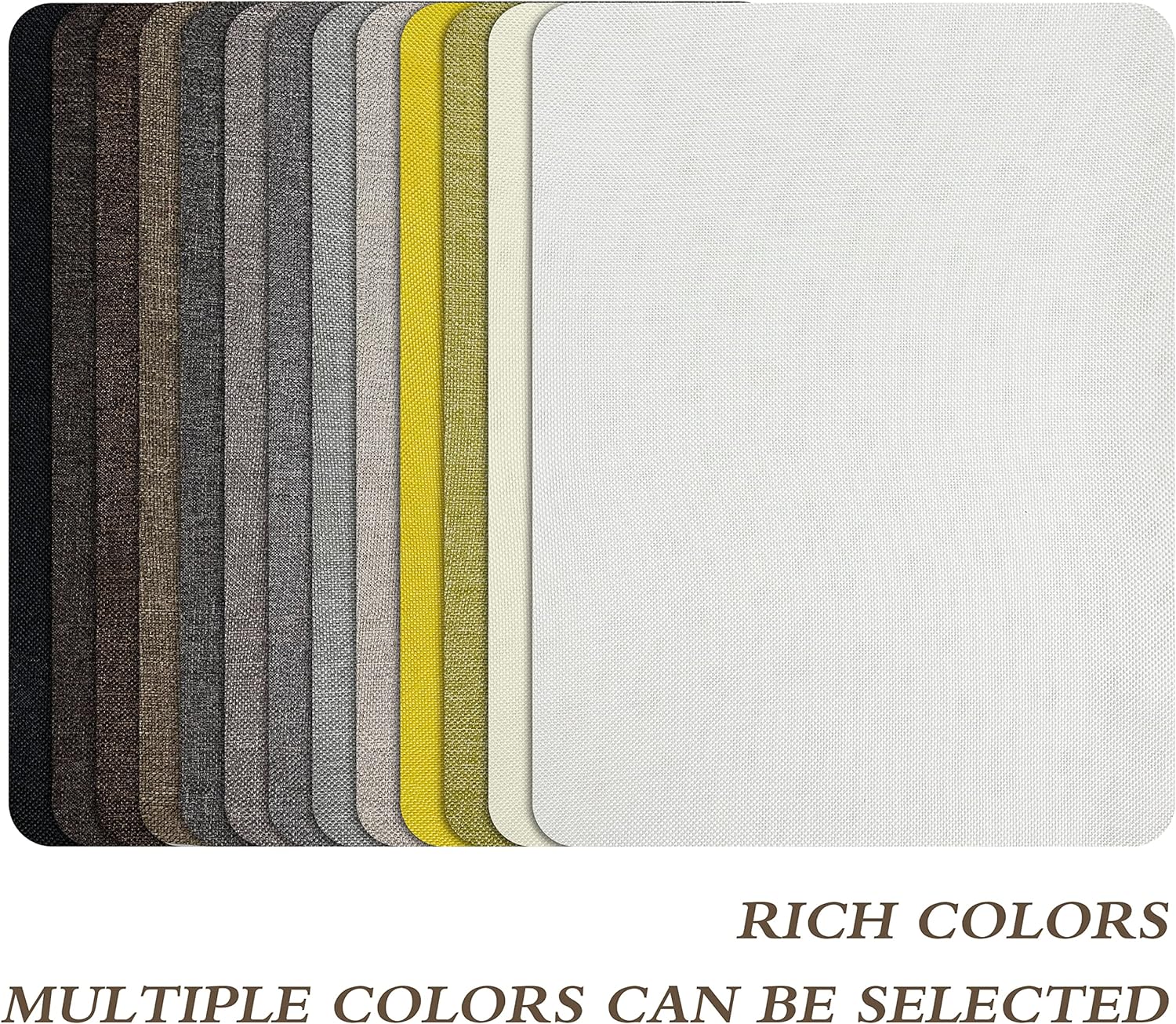 Fine Linen Repair Patches, Self-Adhesive Linen Fabric Patches, 8X11 inch 2 PCS, Multi Color, Can be