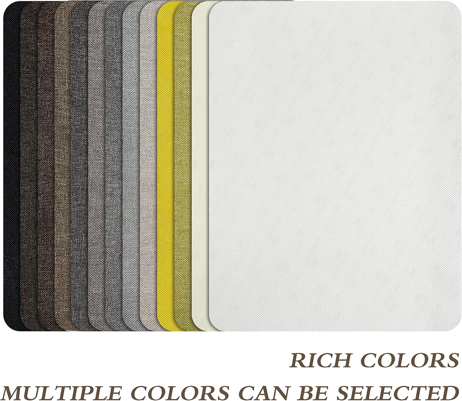 Fine Linen Repair Patches, Self-Adhesive Linen Fabric Patches, 8X11 inch 2 PCS, Multi Color, Can be