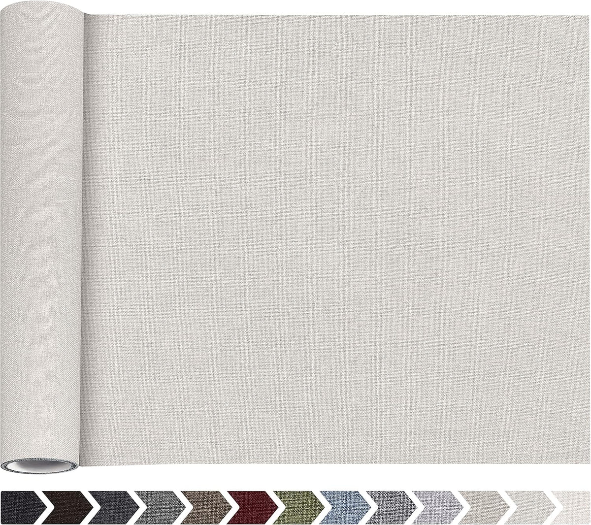 Fine Linen Fabric Patches, Self-Adhesive, Extra Large 12x40 Inch, Multi Color, for Sofa & Clothes
