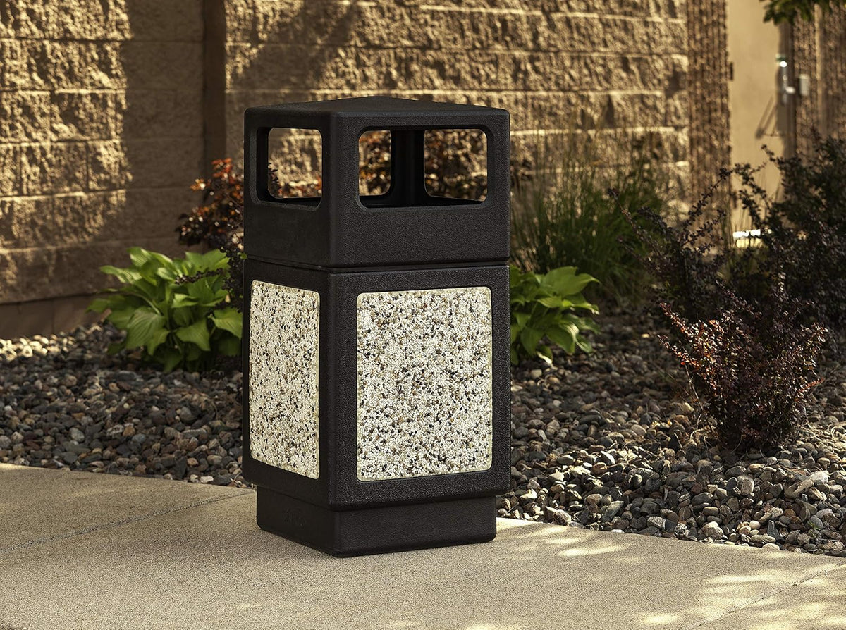 Safco Canmeleon Trash Can, 38 Gallons, Indoor and Outdoor Use, Durable & Weather-Resistant