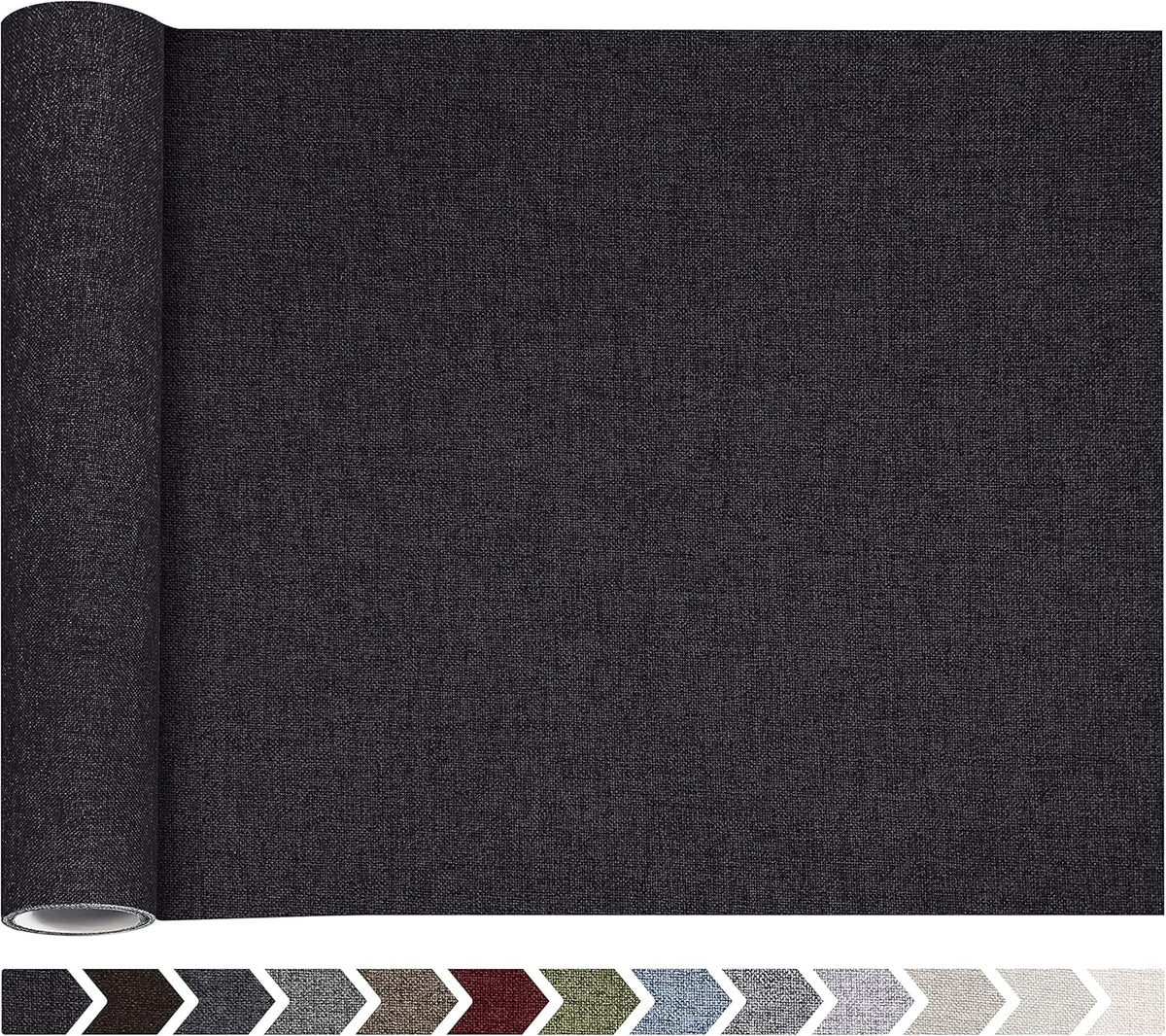Fine Linen Fabric Patches, Self-Adhesive, Extra Large 12x40 Inch, Multi Color, for Sofa & Clothes